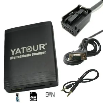 Yatour USB, SD, AUX adapteri RD4 Peugeot Citroen RT3 RT4 Can-bus ciparu multivides atskaņotājs, MP3 CD Mainītājs alternatīvu emulators