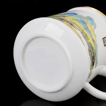 YeFine Kafijas Keramikas Tējas Tase Atdalīšanas Lielas ietilpības Filtrs Ar Vāciņu Guofeng Krūze Mājās Pāris Personas Birojs Kauss
