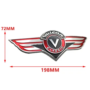 Yecnecty Par Kawasaki Vulcan Classic VN1500 800 500 400 Motocikla Degvielas Tvertnes Uzlīmes, 1 Pāris 3D Motociklu Emblēmas Nozīmīti Decal