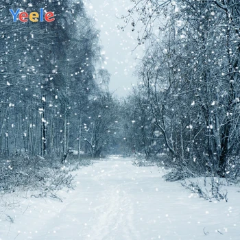 Yeele Ziemas Photocall Meža Samazinājies Sniega Glezniecība, Fotogrāfija Backdrops Personalizētu Foto Foniem Foto Studijā