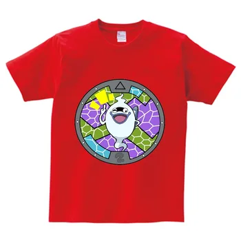 Yo-kai Skatīties, T-kreklu zēns vasaras t-krekls bērniem drukāt tshirt anime t krekls bērniem zīmolu apģērbu Multi-krāsu O-veida Kakla tee meitene NN