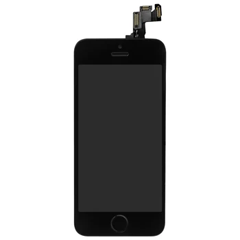 Yodoit iPhone 5S SE Ekrānu Nomaiņa, Montāža +Home Pogu, LCD Displejs, Touch Digitizer ar Ekrāna Filmu Aizsargs Tīklene
