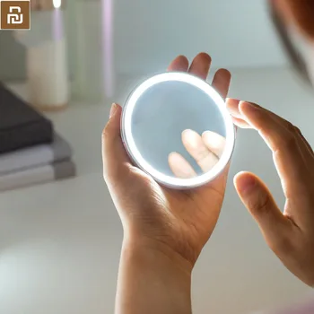 Youpin HD Aplauzums Spogulis ar LED Krāsa Zila Gaisma Kosmētikas Spoguļi Mini Portatīvo Touch Control Sensoru Spogulis Skaistumu Grims