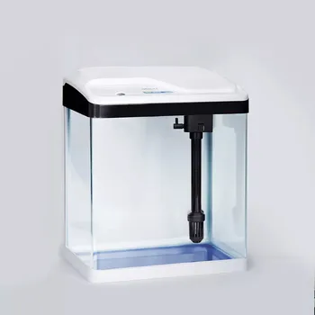 Youpin SOBO Caurspīdīga Stikla Galda Zivju Tvertnes Uzstādīt Super Filtrācijas Sistēmas Rokasgrāmata Barošanas Ūdensdrošs LED Gaismas 15L Tilpumu