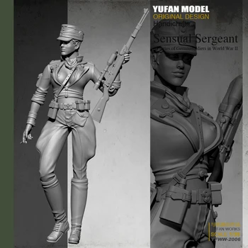 Yufan Modelis 1/35 Sieviešu Snaiperis Sveķu Karavīrs Bezkrāsains Un Self-samontētas Yfww-2006