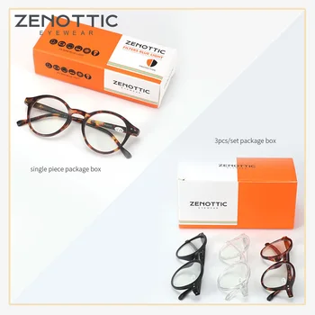 ZENOTTIC 3pcs Anti Zilā Gaisma Pretbloķēšanas Lasīšanas Brilles Sievietēm, Vīriešiem Anti Glare Presbyopic Datoru, Briļļu Dioptrijas no +0 līdz +4.0