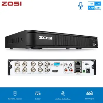 ZOSI 1080P CVBS AHD CVI TVI 4-in-1 CCTV DVR DVR Drošības H. 265 Digitālo Video Ierakstītāju HDMI Video Izejas Atbalsts Tālruņa RS485