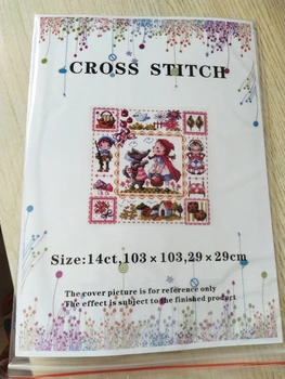 ZZ MM Skaitot Cross Stitch Komplekts Laimīgs Peli, Roku darbs, Rokdarbi Izšūšanai 14ct Cross Stitch
