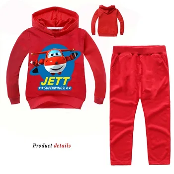 Z&Y 2-14Years Kostīmu Jett 2gab Tērpi Super Spārniem Tracksuit Rudens Bērnu BoysClothing Komplekti Bērniem Meiteņu Modes Zīmolu Apģērbu