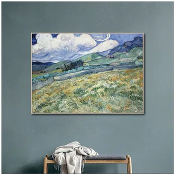 Zaļo Kviešu Lauks Impresionisma Eļļas Glezna ar Vinsenta Van Goga Gleznas Krāsošana Sienas, Attēlus Plakāti Un Izdrukas Sienas Māksla