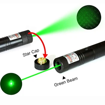 Zaļo Lāzeri rādītāju augstums Spēcīgs Lāzera Redzes 1000m 532nm 5 mw, ierīces Regulējams Fokuss Lāzer 303 lāzera lukturis komplekts