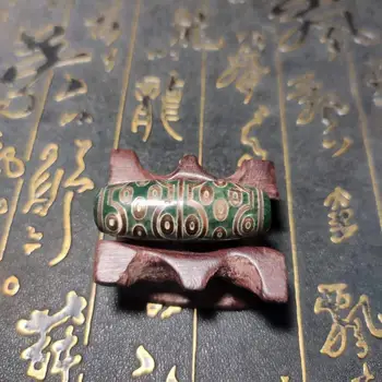 Zaļā Agate 36 Acīm Amuletu Tibetas Dzi Krelles, lai Aproce un Kaklarota Pieņemšanas