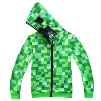 Zaļās Bērnu Apģērbi, Bērniem, Pavasara Rudens Modes pelēkā vārna Lielu Bērnu Anime Cosplay Kostīmu Zēni Meitenes Kapuci sporta Krekli Uzvalks
