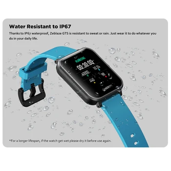Zeblaze GTS Digitālo Smart Sporta Skatīties IP67 Waterproof Elektronisko Aproci Sirds ritma Monitors Fitnesa Tracker iOS Android