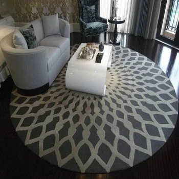 Zeegle Eiropas Stila Paklāja Dzīvojamā Istabā, Melnā Un Baltā Kārta Guļamistabas Paklāji Anti-Slip Biroja Krēsls, Grīdas Paklāji
