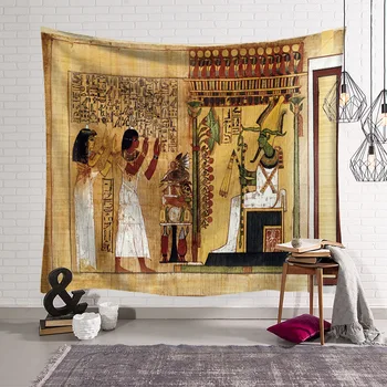 Zeegle Radošo Ēģipte Sienas Gobelēns Paklāju Ūdensizturīgs Mākslas Gobelēns, lai Dzīvojamā Istaba uz Mājām Apdare Apdrukāta Auduma Sienas Gobelēns