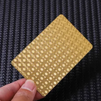 Zelta foliju, spēlējot kārtis vairumtirdzniecības plastmasas pvc spēļu kārtis papīra zelta reklāmas spēļu kārtis