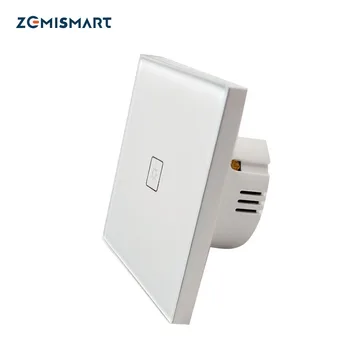 Zemismart ES Zigbee 3.0 Slēdzis Smartthings Echo Plus 1 Banda Wall Mount Touch Gaismas Slēdzi