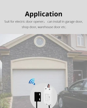 Zemismart Wifi Garāžas Durvju Kontrolieris Automobiļu Garāžas Durvju Nazis APP Tālvadības Laika Balss Kontroles Alexa, Google