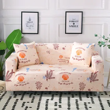 Ziedu Drukas Dīvāna Pārsegs Elastīgs sofa cover dīvāns dvieļu neslīdīgu dīvānu pārvalki dzīvojamā istaba, pilnībā ietin pret putekļiem