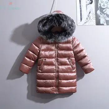 Ziemas New Baby Boy Apģērbs bērniem jakas Meitenēm Modes Snowsuit hoodies siltu Bērnu kokvilnas Polsterētām virsdrēbes apģērbi