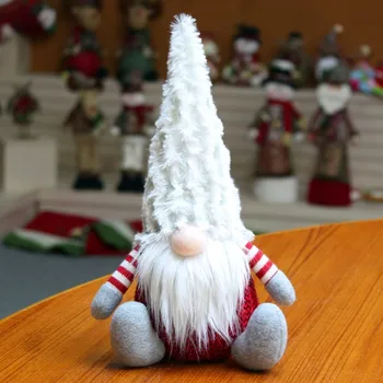 Ziemassvētku Gatavotās Zviedrijas Pildījumu Rotaļlieta Santa Lelli Gnome Skandināvijas Tomte Ziemeļvalstu Punduris Elfs, Ziemassvētku Dekori Mājas Rotājumi Santa