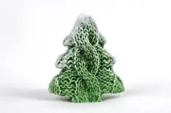 Ziemassvētku eglīte trikotāžas svece pelējumu silikona ziepes pelējuma ziemassvētku dāvanas kūka dekorēšanas pelējuma