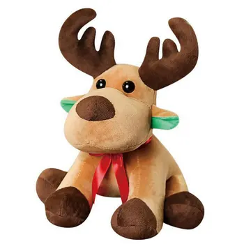 Ziemassvētku elk Plīša Lelle Peluche mīkstās Rotaļlietas kawaii gudrs plīša Briežu Wapiti Pildījumu Dzīvniekiem Plushies Rotaļlietas Bērniem Ziemassvētku Dāvanu