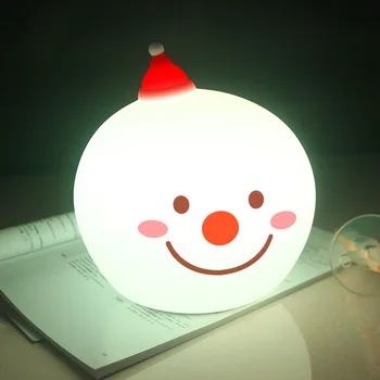 Ziemassvētku lampas, LED guļamistaba nakts gaisma dekorēšana Sniegavīrs lampas