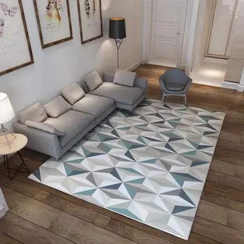 Ziemeļvalstu Ģeometriskā 3D Dzīvojamās Istabas Paklāji Mājās paklājos Guļamistabai Liela Izmēra Paklāju Bērnu Istabas Gultas Paklājs Gaitenis Mat Alfombras