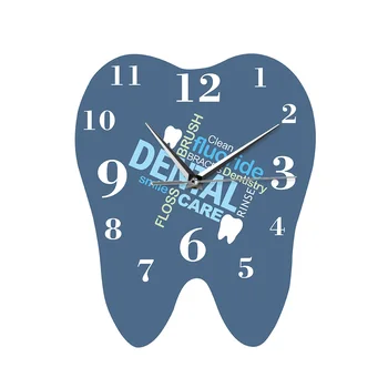 Zobu Vārdiem Zobu Dizaina Pulkstenis Zobārstu Profesionālo Sienas Skatīties Dekoratīvās Klīnika, Ornamentu, Ortodontija Zobu Ķirurgs Dāvanu
