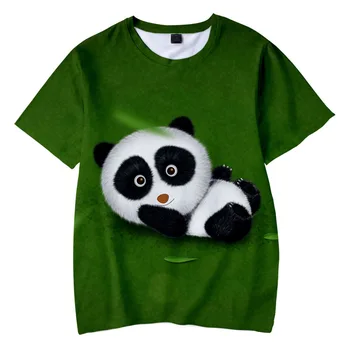 Zēni/Meitenes T Krekls Panda 3D Drukas Sieviešu/Vīriešu Harajuku Īsām Piedurknēm Smieklīgi Gudrs Kawaii T t-veida Topi Jauks T-krekls Bērniem/Pieaugušajiem