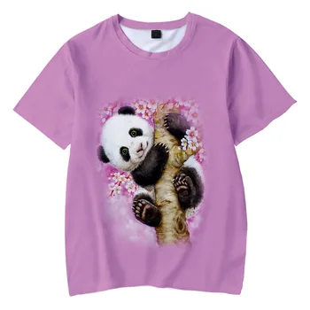 Zēni/Meitenes T Krekls Panda 3D Drukas Sieviešu/Vīriešu Harajuku Īsām Piedurknēm Smieklīgi Gudrs Kawaii T t-veida Topi Jauks T-krekls Bērniem/Pieaugušajiem