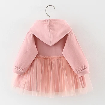 Zīdaiņu Bērnu Apģērbu 2020. Gada Rudenī Jaunās Meitenes Marli Kleita, Sieviešu, Bērnu garām piedurknēm Top-krekls Izšūšanas Kleitu Bērniem Princese Kleita