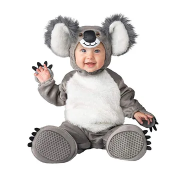 Zīdaiņu Bērnu Multfilmas Koala Puses Veido Tērpus Jaundzimušiem Dzīvniekiem Halloween Cosplay Kostīms, Kleita Apģērbs Fotogrāfija Apģērbi