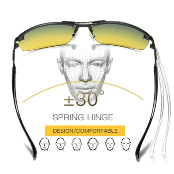 Zīmola Dizaina Dienu Nakts Redzamības Polarizētās Saulesbrilles, Dzeltena Braukšanas Saules brilles Vadītāja Drošības Brilles oculos gafas redzējumu nocturna