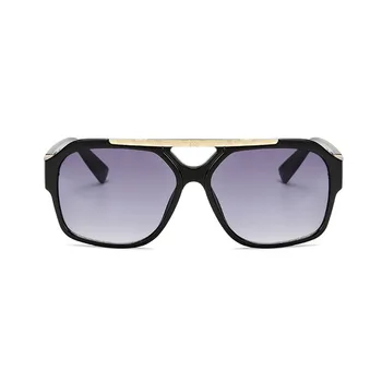 Zīmola Dizaina Vīriešiem Laukumā Saulesbrilles Vīrietis Melnās Saules Brilles Vintage Luksusa Sunglass Brilles UV400 Toņos Oculos de sol hombre