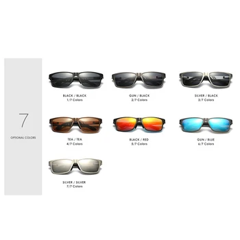 Zīmola Retro Alumīnija Braukšanas HD Polarizētās Saulesbrilles, Vīriešu Pavasara Viru Vintage, Saulesbrilles Mens Spoguļstikla Pārklājumu Brilles UV400