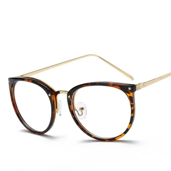 Zīmola dizainere ovālas brilles rāmis sievietēm kniedes kaķu acu brilles rāmi, caurspīdīgs optiskie rāmji
