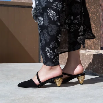 Zīmolu kurpes sandales sieviešu norādīja toe modes high papēži augstas kvalitātes mīkstas ādas vasaras sandales sieviešu sandales ar siksniņām čības
