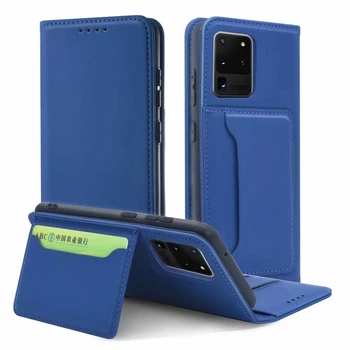 Āda Flip Case For Samsung Galaxy S20 FE Piezīme 20 10 9 Ultra S10 S10E S9 Plus A51 A71 A31 Kartes Slots Seifs Magnētisko Vāciņu