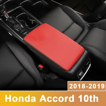 Ādas Auto Elkoņbalsti Pad Ietver Konsoles Auto Sēdeklis, vidējais Elkoņu Balsts Pad Aizsardzības Spilvenu Paklājs Honda Accord 10. 2018 2019 Piederumi