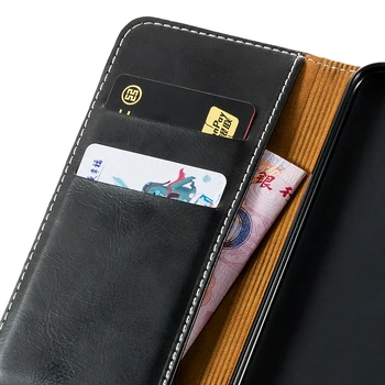 Ādas Maciņš Tālrunim Gadījumā Xiaomi Poco X3 NFC Modes Flip Case For Xiaomi Poco X3 NFC Biznesa Mīksta Silikona Vāciņu Atpakaļ