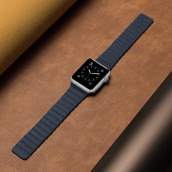Ādas cilpa par Apple Skatīties joslas 44mm 40mm iWatch datumi 38mm 42mm jostas Magnētisko watchband aproce par sērijas 6 SE 5 4 3 siksna
