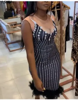 Āfrikas Kleitas Sievietēm Dashiki 2019 Jauno Āfrikas Drēbes Bazin Sexy Slim Dimanta Drēbes Africain Audzē Āfrikā Kleitu, Viltus 2 Gab.