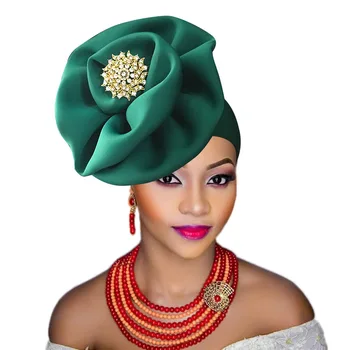 Āfrikas headtie cepuri puse auto gele nigērija turban galvu jau neizšķirts āfrikas galvas wraps klp