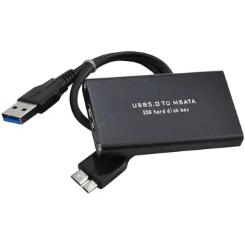 Ārējās mSATA SSD USB 3.0 SuperSpeed Pārveidotāja Adapteris, Kameras Gadījumā