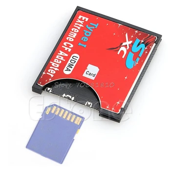 Ātruma SDHC SDXC atmiņas karte SD uz CF Compact Flash Atmiņas Kartes Lasītājs Adaptera Tipa es Augstu Piliens Kuģniecība