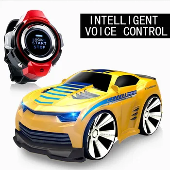 Ātrums 2.4 G Smart Skatīties RC Auto Balss Komandu Tālvadības Konkurētspējīgu Sacīkšu Spēles Rotaļlietas Bērniem