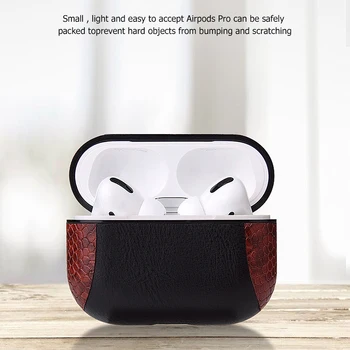 Čūska Ādas Aizsardzības Gadījumā Ar Apple AirPods 2 1 Pro Bluetooth Bezvadu Austiņas Ādas Gadījumā Apple AirPods 3 Pamatbrīvību Vāciņu